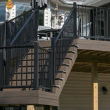 Deck Built with Stairs by California Custom Decks using Deckorators Vista Ironwood Decking