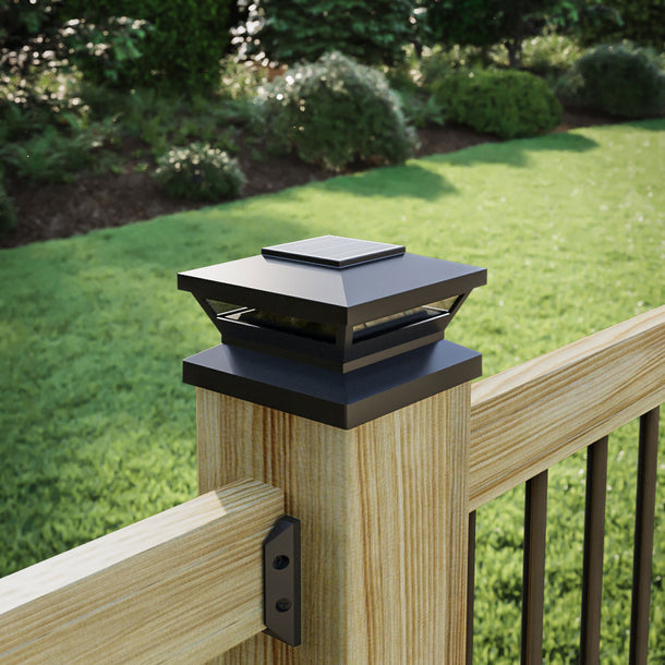 Omni Solar Post Cap - Deck Post or Porch Lighting | Deckorators